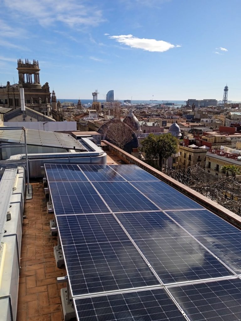 Panales solares limpios